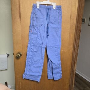 WonderWink Spread Good Cheer Blue Scrub Pants
